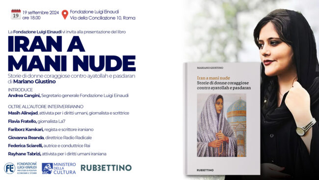 Presentazione del libro “Iran a mani nude” di Mariano Giustino