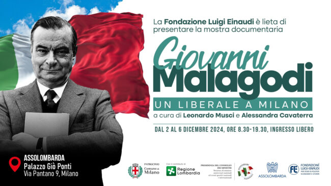 Mostra “Giovanni Malagodi, un liberale a Milano”