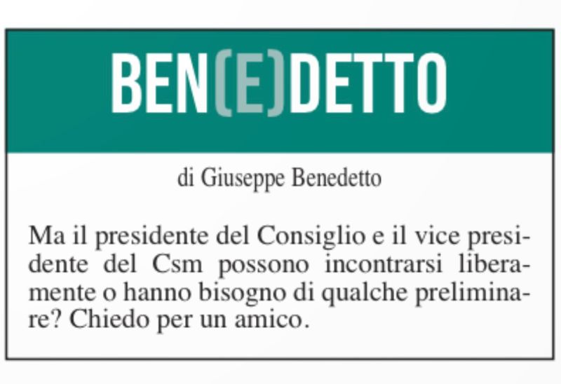 Ben(e)detto del 6 novembre 2024