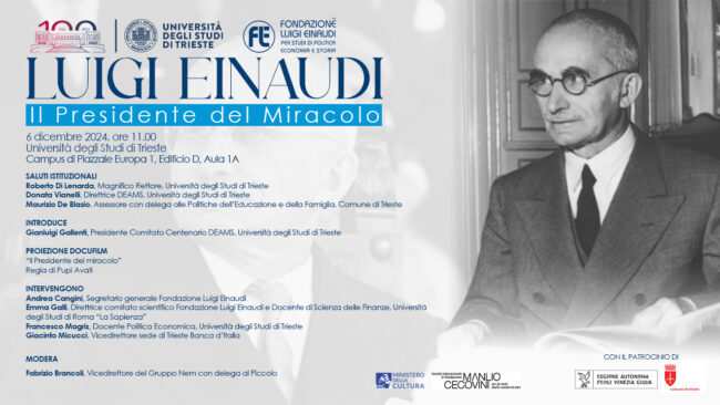 Luigi Einaudi il Presidente del miracolo