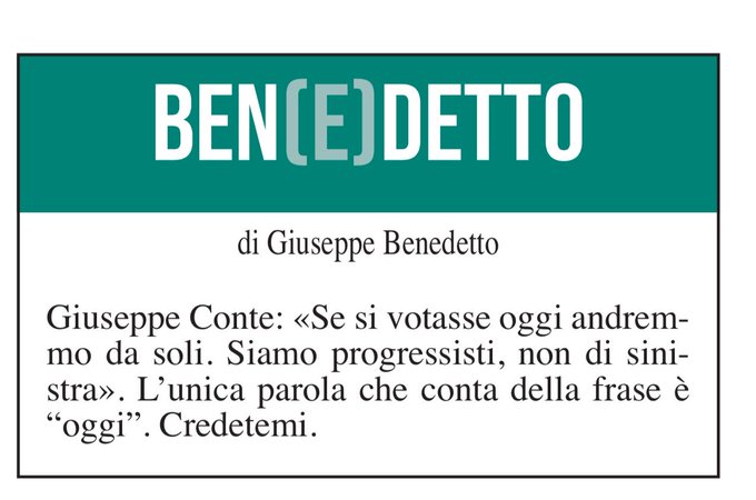 Ben(e)detto del 6 dicembre 2024