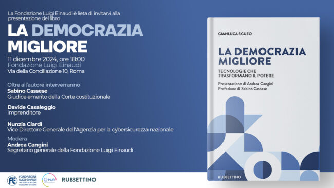 Presentazione del libro “La democrazia migliore”