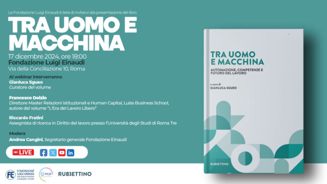 Presentazione del libro “Tra uomo e macchina”