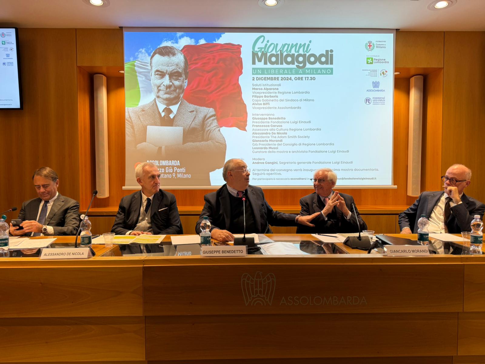 La Fondazione Einaudi presenta in Assolombarda la mostra “Giovanni Malagodi. Un liberale a Milano”