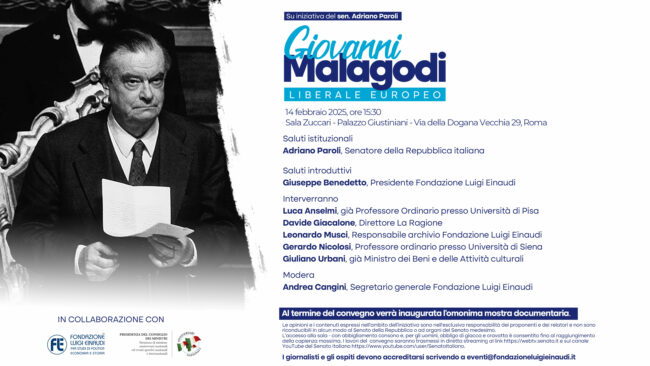 Giovanni Malagodi. Liberale europeo