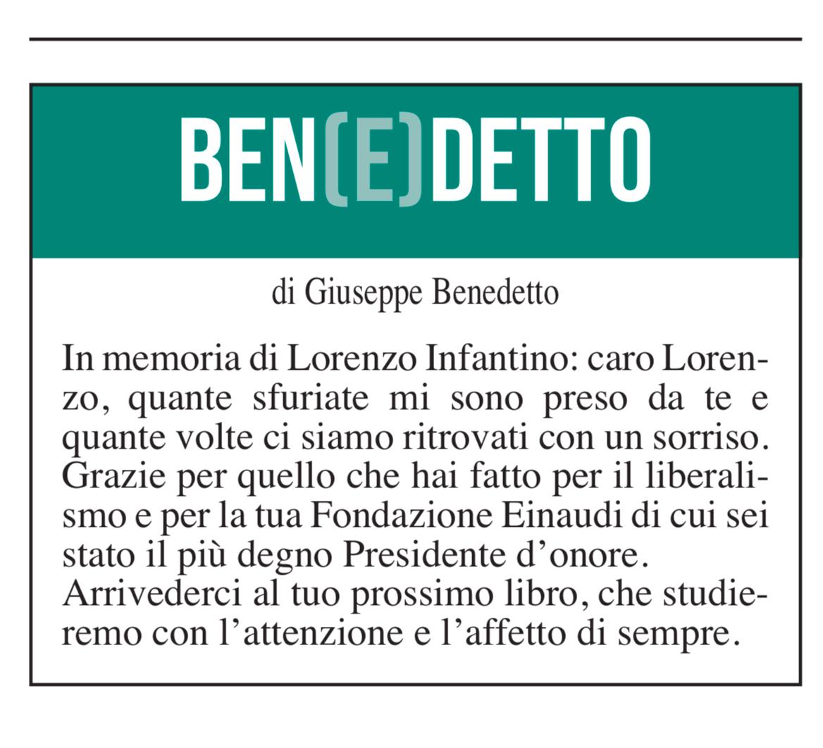 Ben(e)detto del 21 gennaio 2025