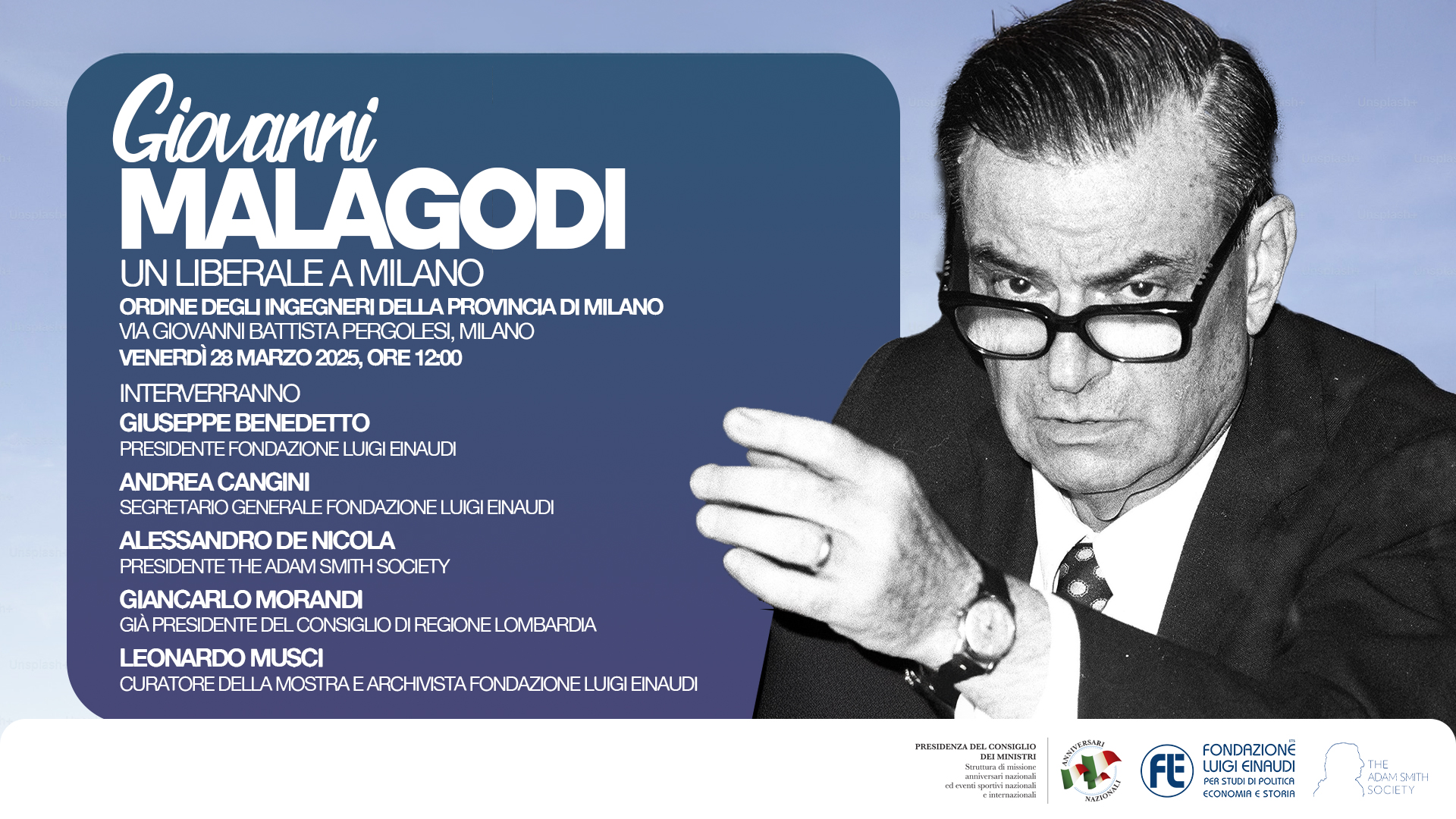 Giovanni Malagodi un liberale a Milano